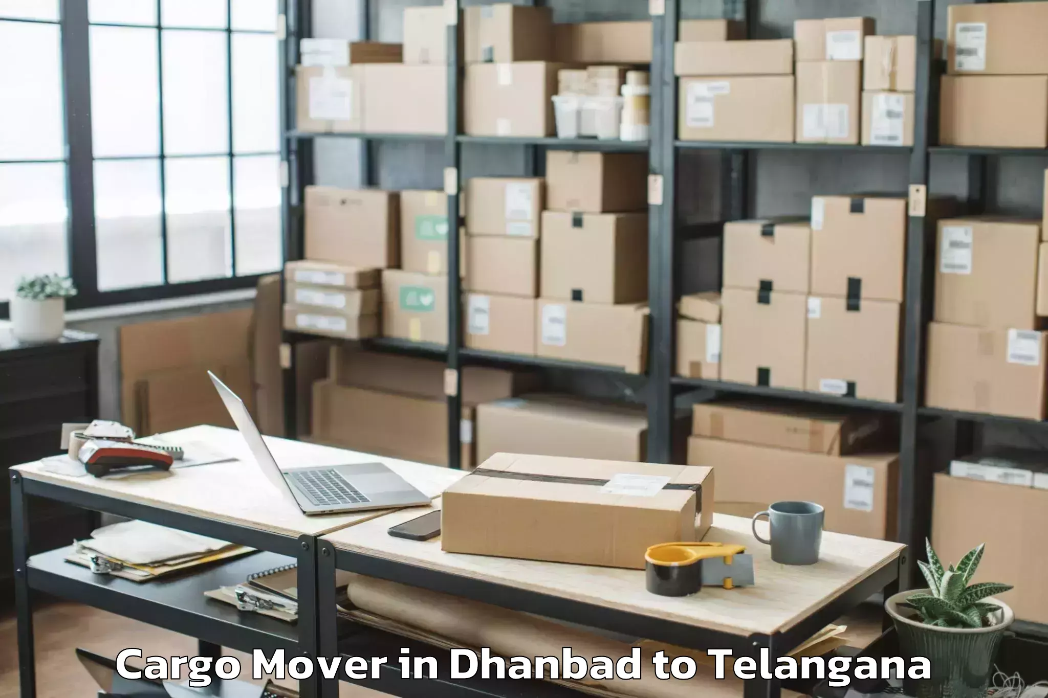 Easy Dhanbad to Nagar Karnul Cargo Mover Booking